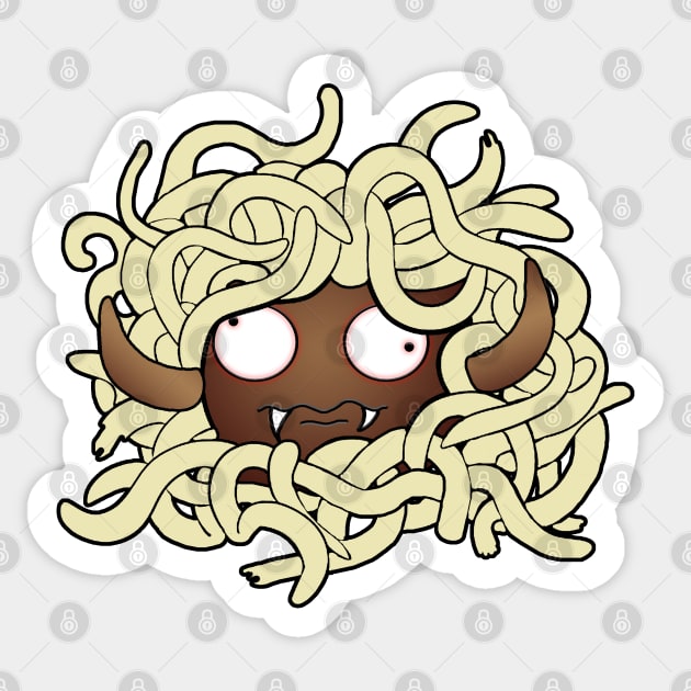 Floating Noodle Demon [LIGHT] Sticker by KQDR